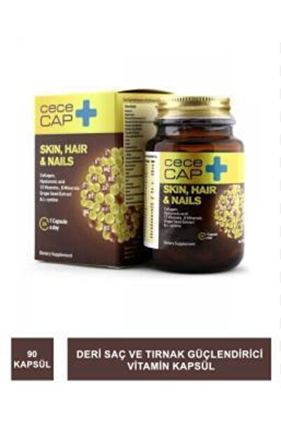 CECE CAP Skin Hair Nails Takviye Edici Gıda 90 Kapsül