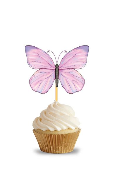 Big Party Toothpick Soft Butterflies 10pcs