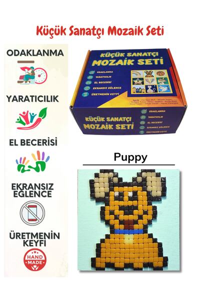 Zen Mozaik Çocuk Mozaik Seti-dikkat Ve El Becerisi Geliştirici Sanatsal Eğiti...