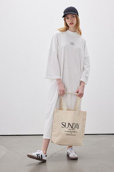 Manuka BEDRUCKTE GÄSTESTOFFTASCHE SONNTAG