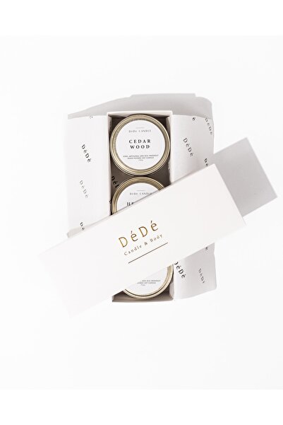 DeDe Candle & Wellness Studio 3'lü Keşif Seti Mum | Discovery Trio
