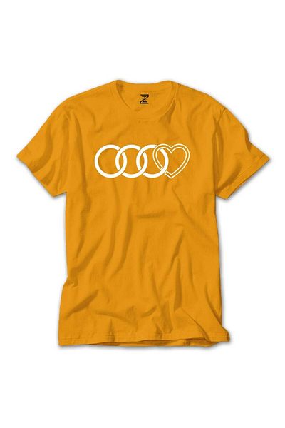 Z zepplin Κίτρινο T-shirt Audi Rings Hearth