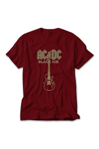 Z zepplin Tricou roșu pentru chitară AC DC
