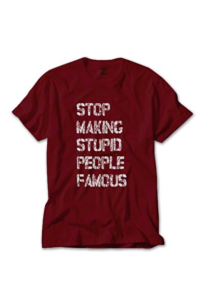 Z zepplin Stop Making Stupid People Red T-Shirt