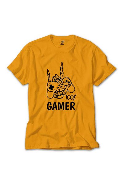 Z zepplin Gamer 100% κίτρινο T-shirt