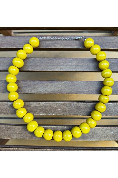 wanwa aksesuar قلادة حجر الطابق السفلي من الخرز الكبير