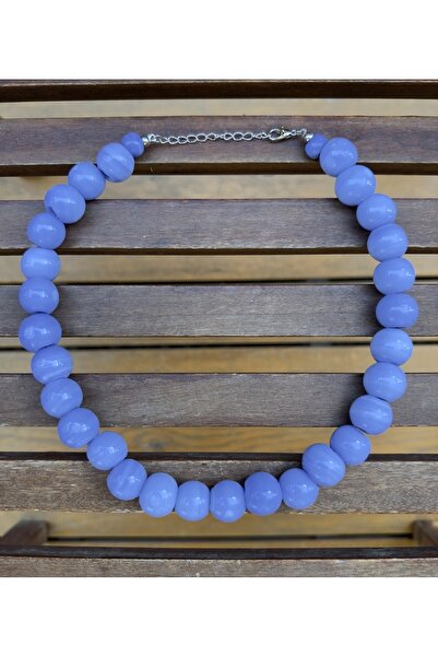 wanwa aksesuar قلادة حجر الطابق السفلي من الخرز الكبير