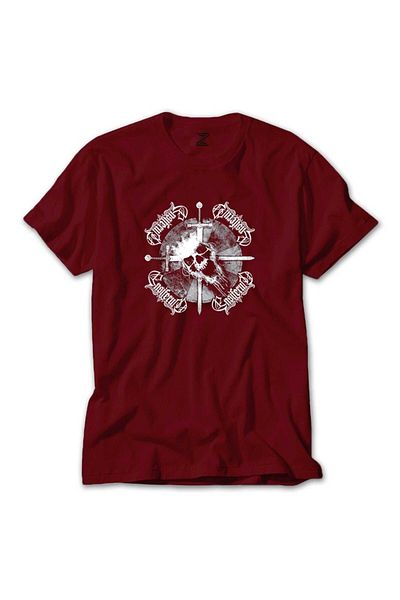Z zepplin Κόκκινο T-shirt Ensiferum Skull