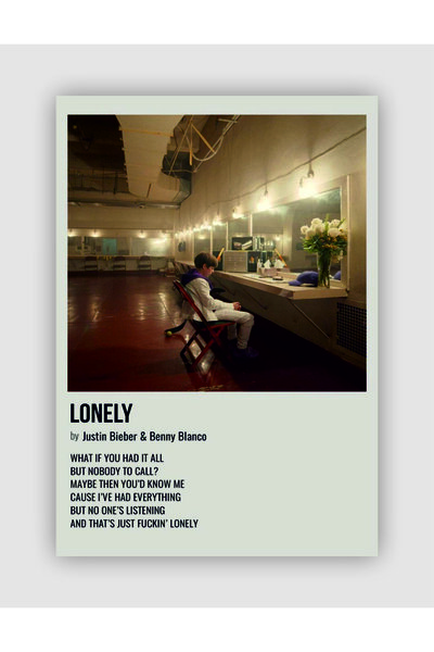 fırsatlar diyarı Justin Bieber & Benny Blanco - Lonely Duvar Posteri - Duvar ...