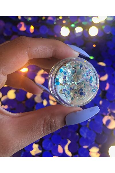 hbtasarim ظلال عيون جل لامعة بيضاء - لامعة للوجه والجسم