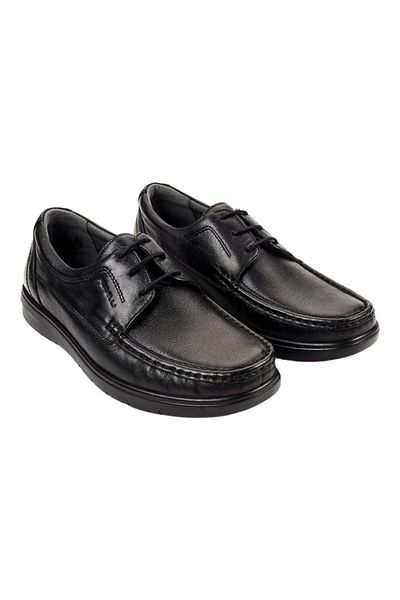 Forelli 32629-H Edin Men's Black Comfort Leather Shoes