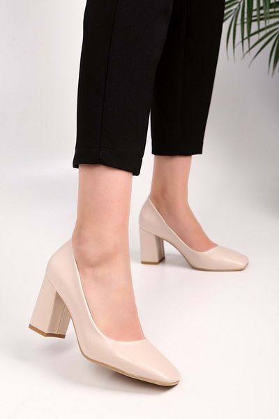 Shoeberry Pantofi cu toc pentru femei Lax Skin Skin