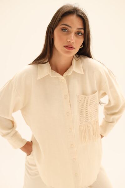 Laluvia Túlméretes póló természetes zsebekkel