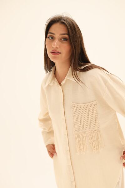 Laluvia Túlméretes póló természetes zsebekkel