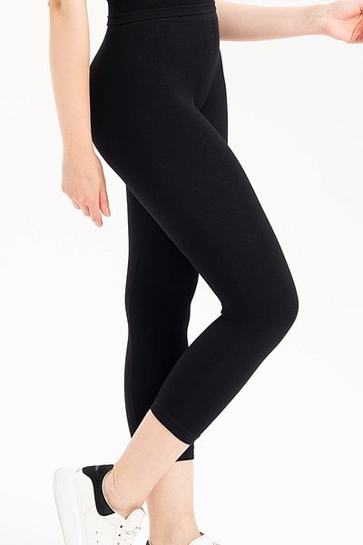 Formeasy Women's Seamless Ribbed Capri Short Tights 9006