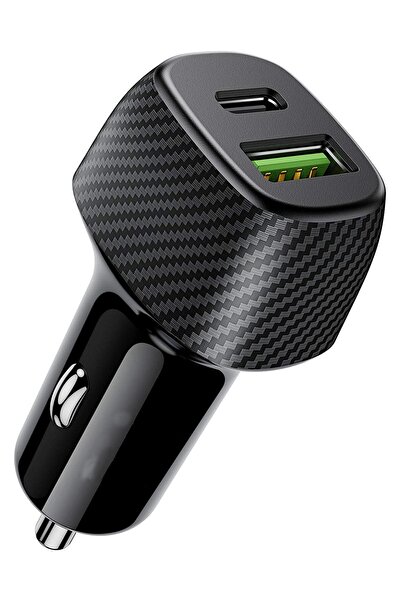 Soillium 38watt Type-c Ve Usb Girişli Araç Çakmaklık Şarj Aleti Çift Girişli ...