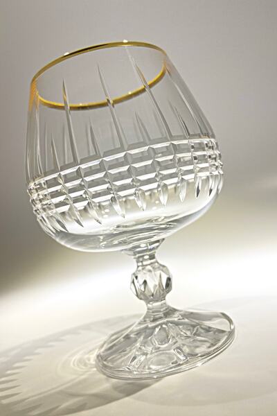 Bohemia Collection Sterna Altın 6'lı Kahve Yanı Su Bardağı / Konyak Kadehi Seti 250cc Rio Model