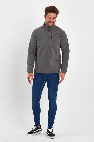 Rodi Φούτερ Micro Fleece Stand Collar Rd24ke 056015   Γκρί