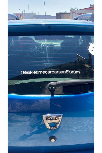 AVMmarketim 5 bucăți alb, dacă îți împinge bicicleta, te urmăresc - Bikeartr