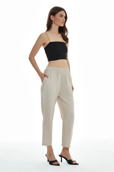 Quzu Elastic Dart Detailed Trousers