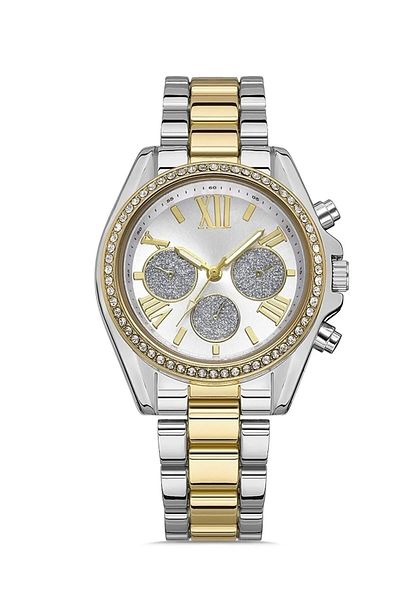 Spectrum Metal Corded Jewelled Ladies Wristwatch
