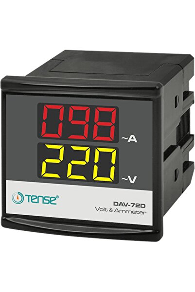 TENSE DAV-72D Dijital Voltmetre & Ampermetre (50/60 Hz)