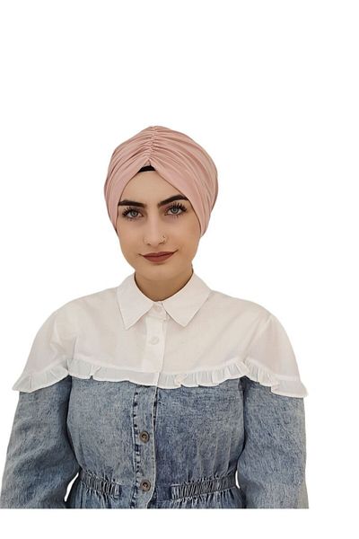 erasra class Swimsuit and Top Compatible Hijab Back Tie Bone Powder