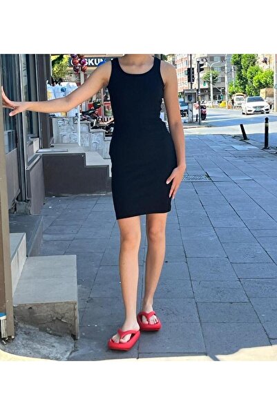 CNG MODA Καμιζόλα με χοντρά λουράκια, ριγέ καλοκαιρινό πλεκτό φόρεμα