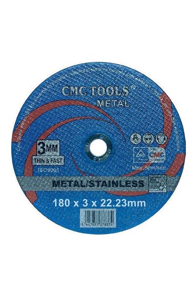 CMC Tools Metal Kesici Taş Spiral Taşı 180x3.0x22mm 25 Adet