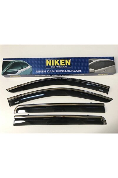 Niken Peugeot  Uyumlu 5008 Kromlu 2018 Sonrası Cam Rüzgarlığı 4lü