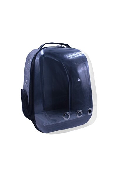 Lepus Kabin Boy Kedi Köpek Taşıma Çantası Astronot Model Gri