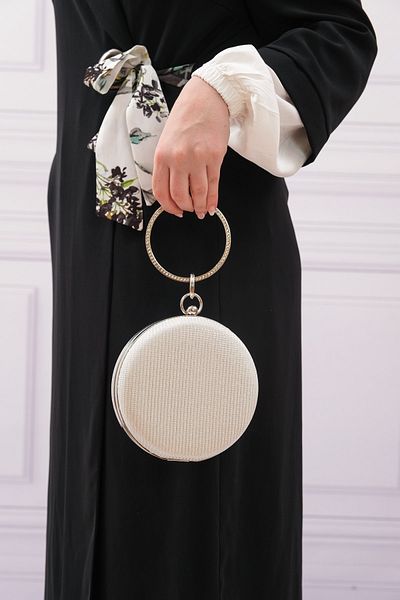 ROZA CANTA Γυναικεία Στρογγυλή Βραδινή Τσάντα Clutch Clutch Clutch
