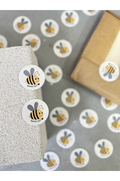 mey OFFICIAL Arı desenli yapışkanlı stickers 30lu