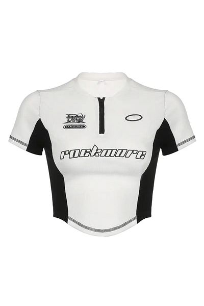 DEEFWEAR RockMore White Crop Top