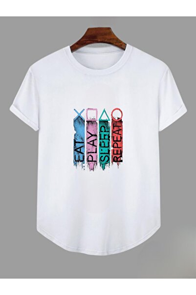 YOHO SPORT تيشيرت صيفي أصلي مطبوع عليه نص للجنسين