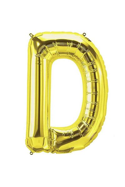 aşkın concept 16 Inch Gold Gold 40cm Letter D Foil Balloon