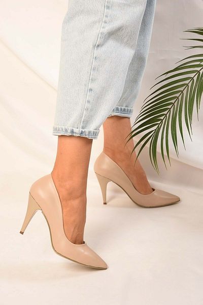 Shoeberry Women's Nesirta Skin Skin Classic Heeled Stiletto