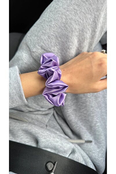 Donna Liberta Women's Large Size Purple Color Satin Elastic Buckle