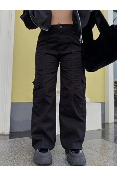 Gofeel Χακί καλοκαιρινό παντελόνι με ελαστική μέση, πλαϊνή τσέπη τεμάχια, ove...