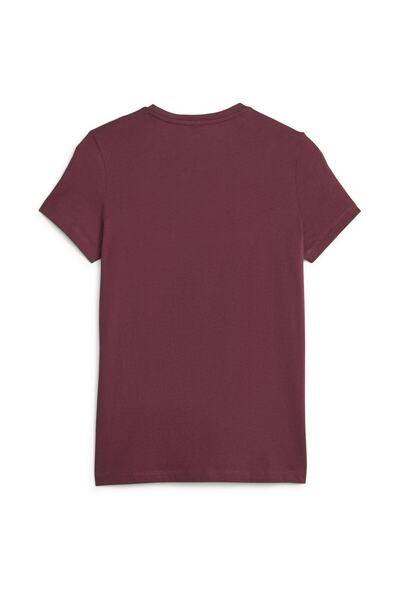 Puma ESS Logo Tee (s) Γυναικείο κοντομάνικο μπλουζάκι Dark Jas Burgundy