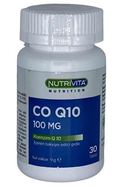 Nutrivita Nutrition Co-Enzyme Q10 - 100 Mg, 30 Tablets Coenzyme