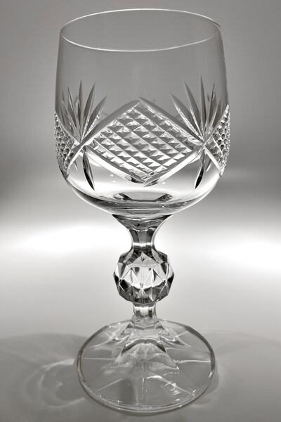 Bohemia Collection Sterna Kristal 6'lı Kahve Yanı Su Bardağı / Beyaz Şarap Kadehi Seti 150cc Katerina Model