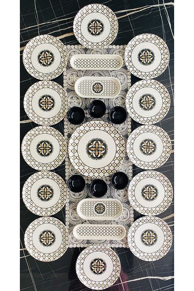 VENÜS HOME DECORATION Liva 23-piece breakfast set for 12 people