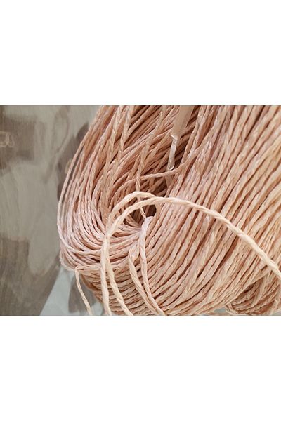 Sifaligurumiler Paper String 425 gr Powder Pink Tan Hat Plug and Bag String