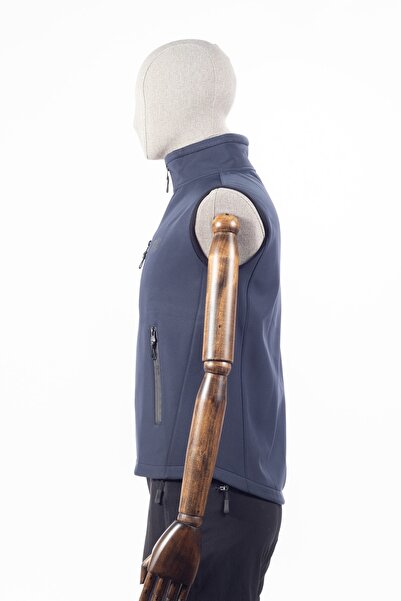 Huğlu Softshell Yelek Fermuarlı Cepli Mevsimlik