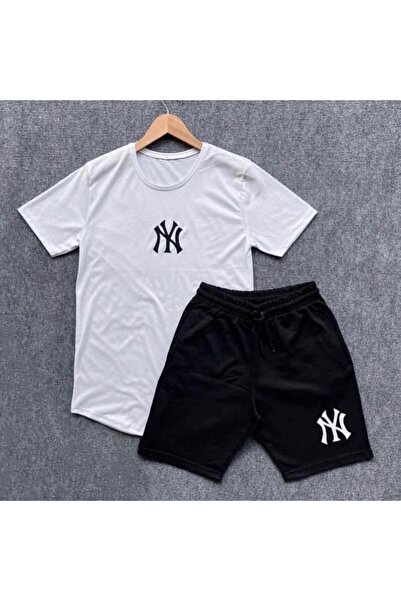VİPER Oversize Baskili T-shirt Şort Kombin Ikili Ürün Set