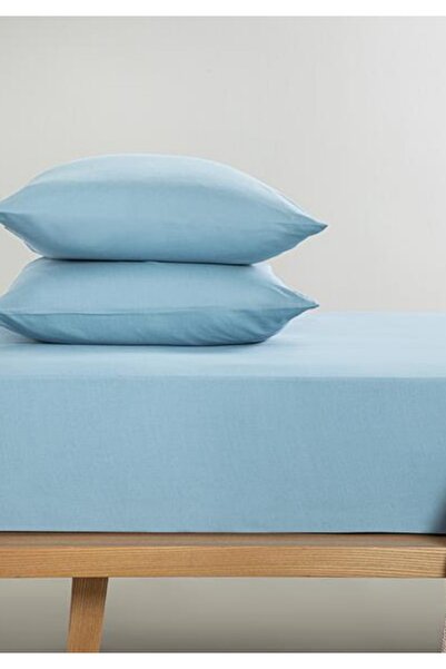 Sheri Home Blues Premium Soft Cotton Çift Kişilik Çarşaf Takımı BİGSİZE1888948