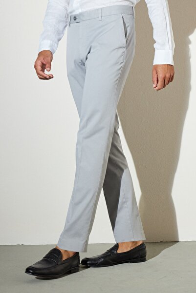 BROOKS BROTHERS ErkekAçık Gri Chino Pantolon