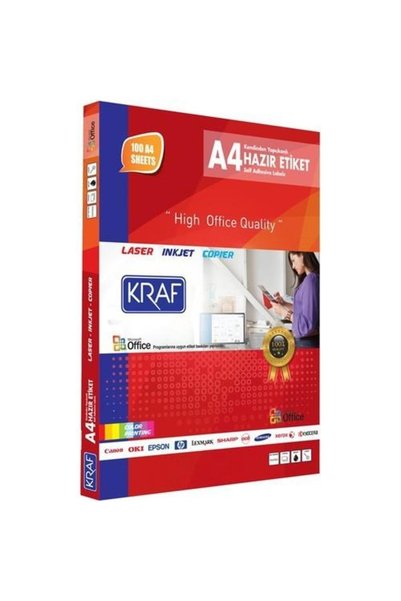 KRAF Etichetă laser 2510 105x56 (10x100=1000)