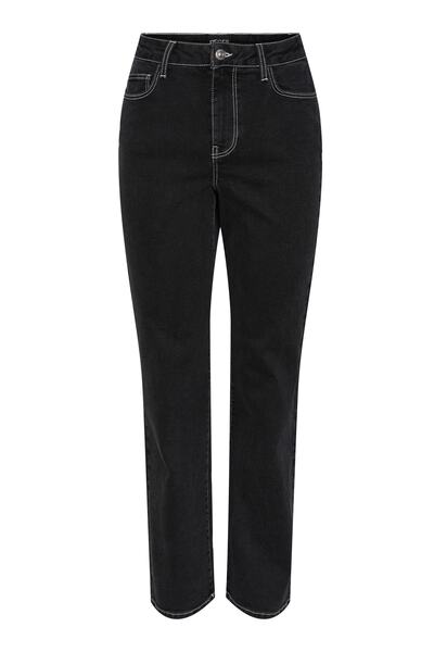 PIECES 17143197 Dżinsy Czarny Denim